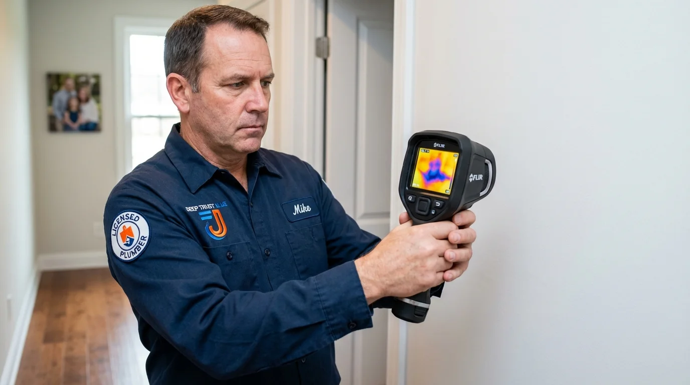 Thermal imaging leak detection by Johns Plumbing LLC in La Crosse
